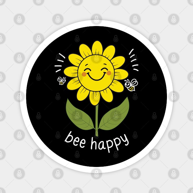 Bee Happy Magnet by Alison Clews